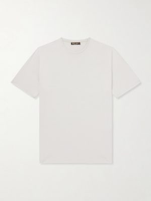 Silk and Cotton-Blend Jersey T-Shirt Silk and Cotton-Blend Jersey T-Shirt
