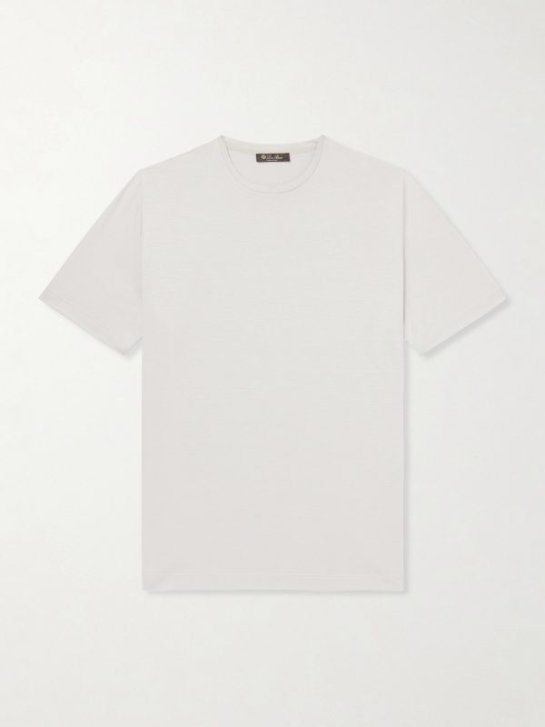 Silk and Cotton-Blend Jersey T-Shirt Silk and Cotton-Blend Jersey T-Shirt