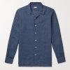 Camp-Collar Linen Shirt