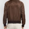 Logo-Embroidered Silk-Satin Bomber Jacket - BK Logo-Embroidered Silk-Satin Bomber Jacket - BK