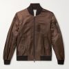 Logo-Embroidered Silk-Satin Bomber Jacket Logo-Embroidered Silk-Satin Bomber Jacket