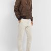 Logo-Embroidered Silk-Satin Bomber Jacket - OU Logo-Embroidered Silk-Satin Bomber Jacket - OU