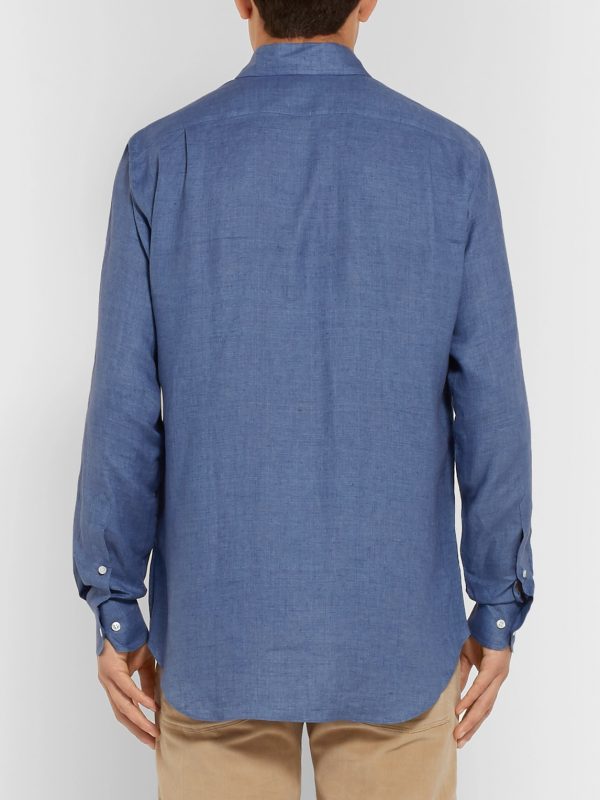 André Slub Linen Shirt - BK André Slub Linen Shirt - BK