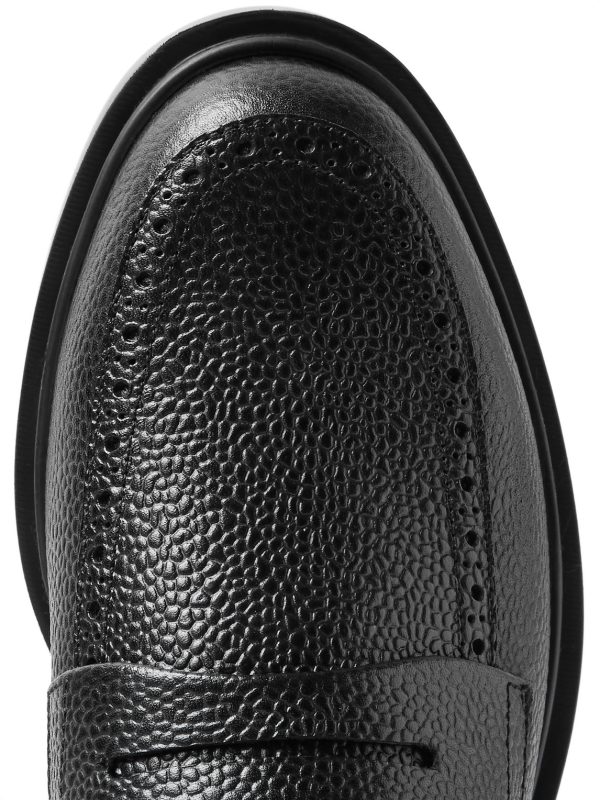 Pebble-Grain Leather Penny Loafers - CU Pebble-Grain Leather Penny Loafers - CU