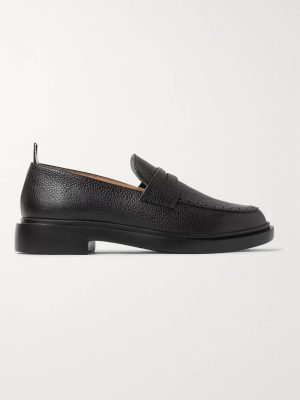 Pebble-Grain Leather Penny Loafers Pebble-Grain Leather Penny Loafers