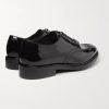 Andrew Polished-Leather Derby Shoes - BK