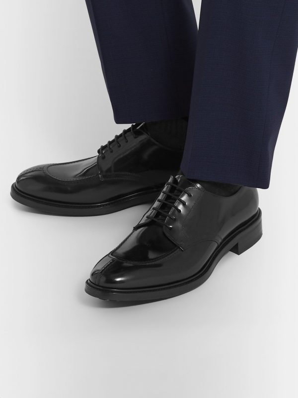 Andrew Polished-Leather Derby Shoes - E1