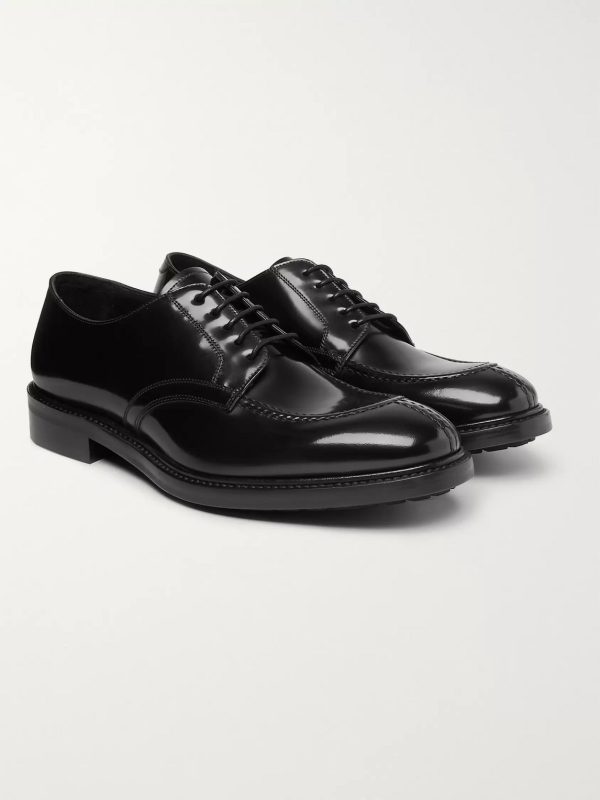 Andrew Polished-Leather Derby Shoes - FR