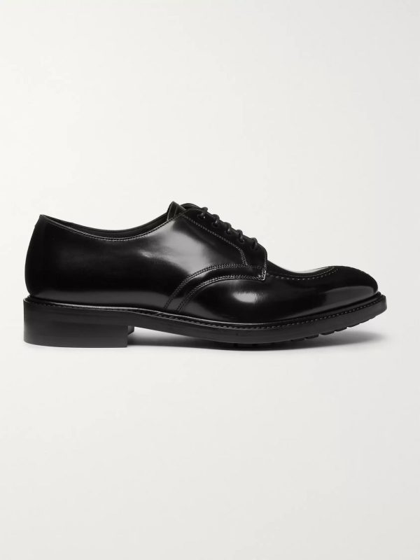 Andrew Polished-Leather Derby Shoes