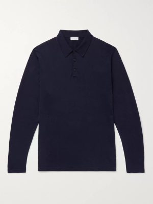 Sea Island Cotton-Jersey Polo Shirt