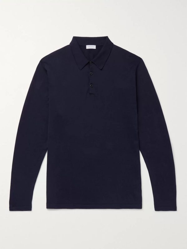 Sea Island Cotton-Jersey Polo Shirt