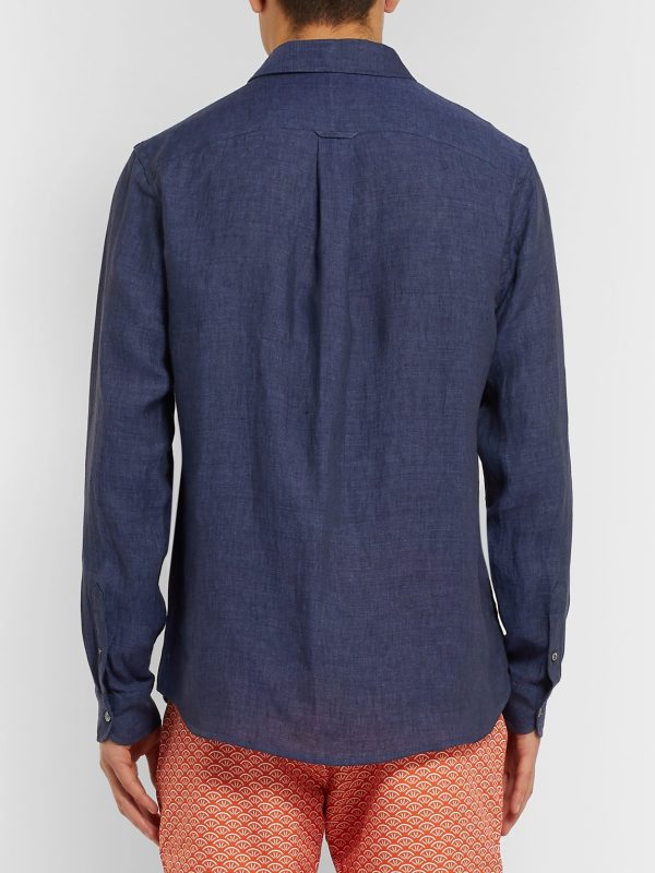 Monaco Mélange Linen Shirt - BK Monaco Mélange Linen Shirt - BK