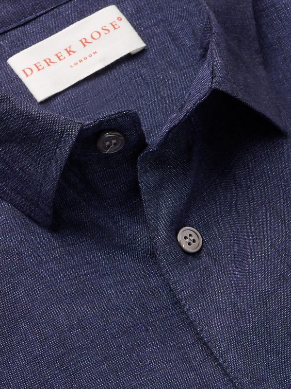 Monaco Mélange Linen Shirt - CU Monaco Mélange Linen Shirt - CU