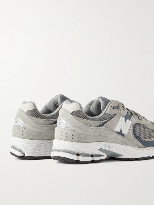 2002R Leather-Trimmed Suede and Mesh Sneakers - BK