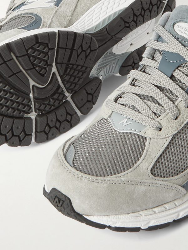 2002R Leather-Trimmed Suede and Mesh Sneakers - CU