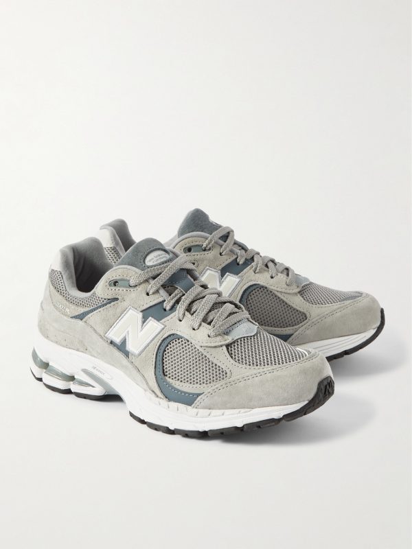 2002R Leather-Trimmed Suede and Mesh Sneakers - FR