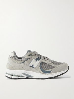 2002R Leather-Trimmed Suede and Mesh Sneakers 2002R Leather-Trimmed Suede and Mesh Sneakers