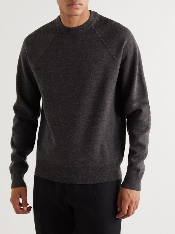 Double-Faced Merino Wool-Blend Sweater - FR Double-Faced Merino Wool-Blend Sweater - FR
