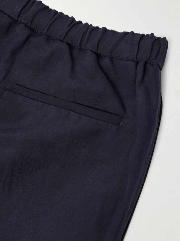 Maryln Straight-Leg Linen and Silk-Blend Trousers - CU