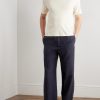 Maryln Straight-Leg Linen and Silk-Blend Trousers - OU