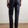 Cedric Tapered Cotton and Linen-Blend Canvas Trousers - BK Cedric Tapered Cotton and Linen-Blend Canvas Trousers - BK