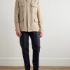 Cedric Tapered Cotton and Linen-Blend Canvas Trousers - OU Cedric Tapered Cotton and Linen-Blend Canvas Trousers - OU