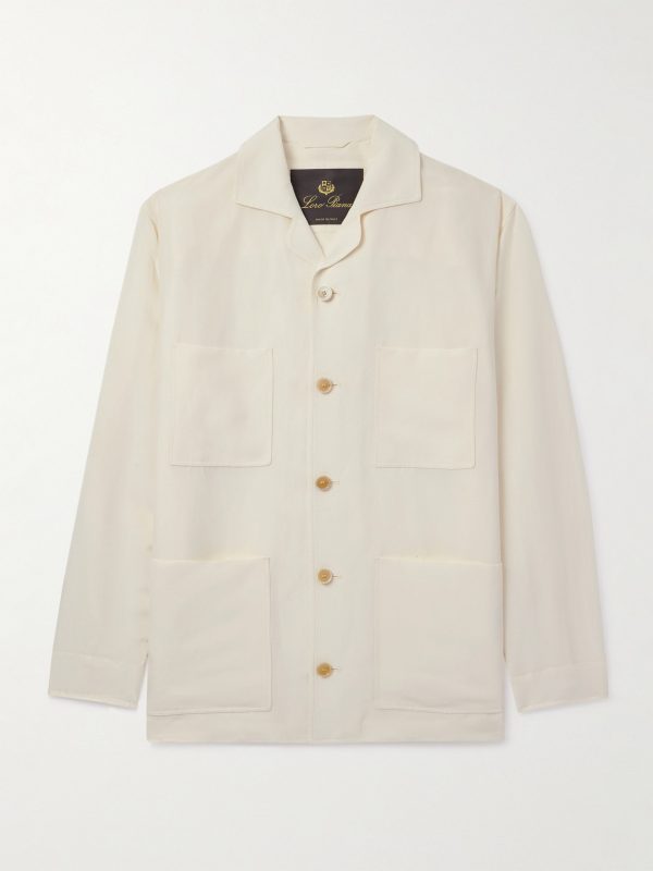 Joele Linen and Silk-Blend Overshirt Joele Linen and Silk-Blend Overshirt