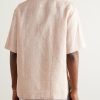 Federico Camp-Collar Linen Shirt - BK Federico Camp-Collar Linen Shirt - BK