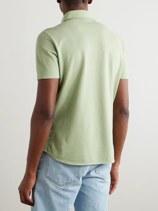 Cotton-Piqué Polo Shirt - BK
