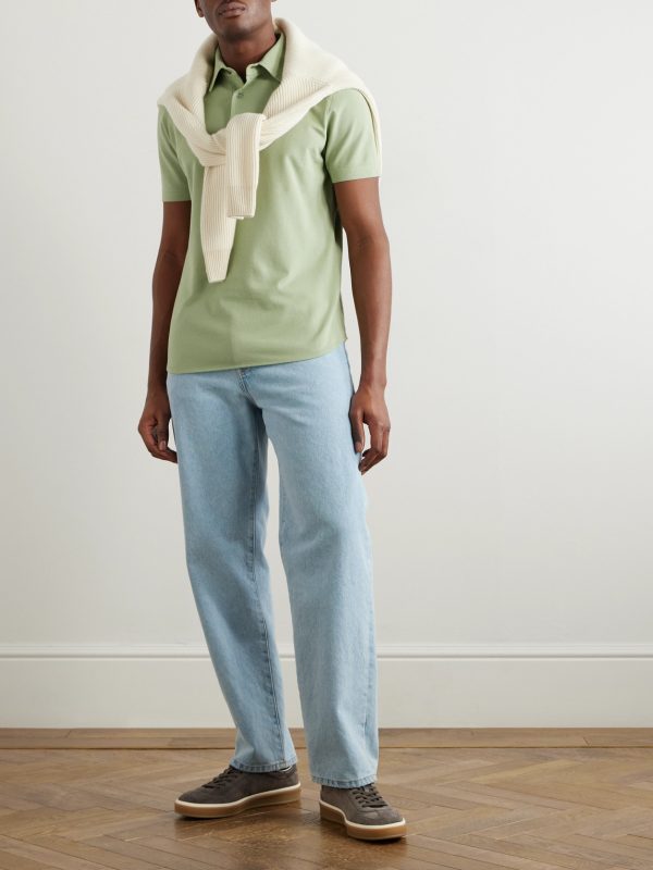 Cotton-Piqué Polo Shirt - OU