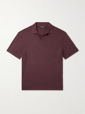 Valpiana Silk and Cotton-Blend Polo Shirt Valpiana Silk and Cotton-Blend Polo Shirt