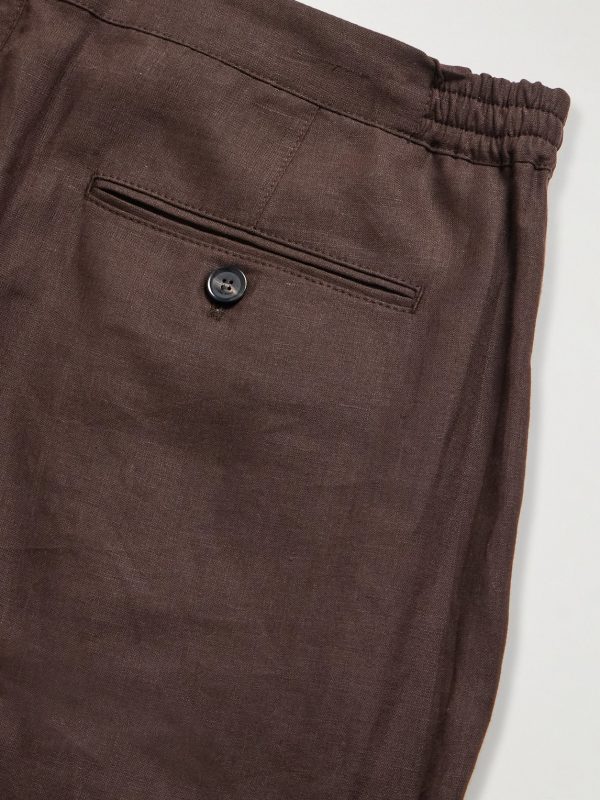 Straight-Leg Linen Shorts - CU