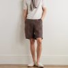 Straight-Leg Linen Shorts - OU