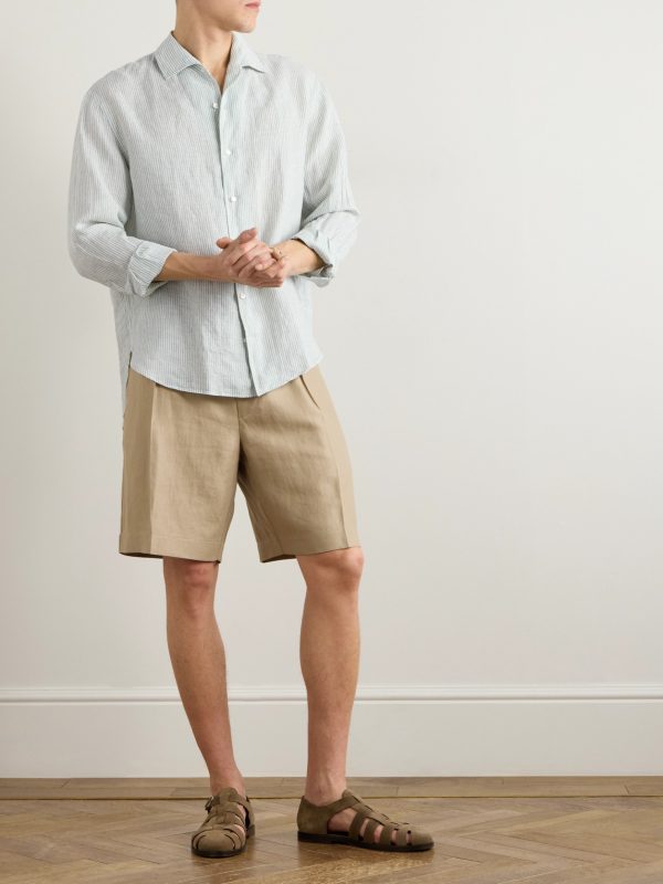 Raffaele Striped Linen Shirt - OU Raffaele Striped Linen Shirt - OU