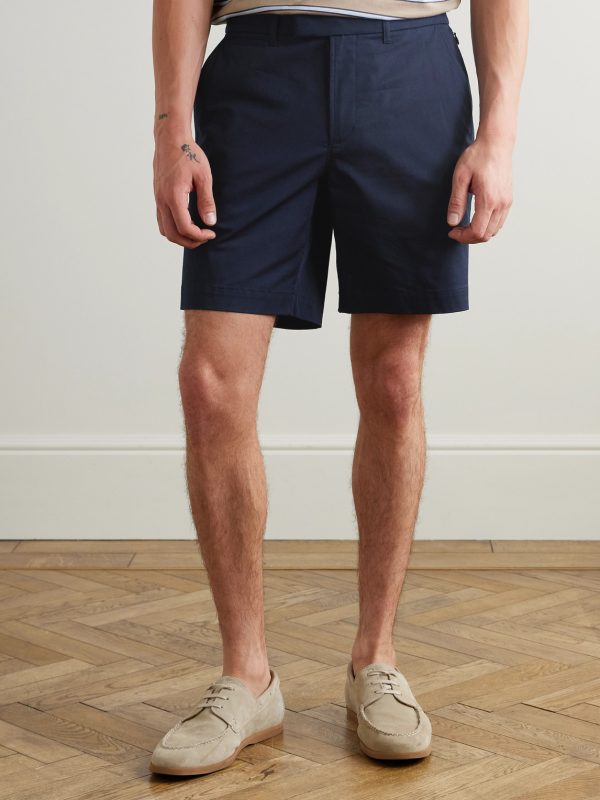 Straight-Leg Stretch Recycled Cotton-Blend Twill Golf Shorts - FR Straight-Leg Stretch Recycled Cotton-Blend Twill Golf Shorts - FR