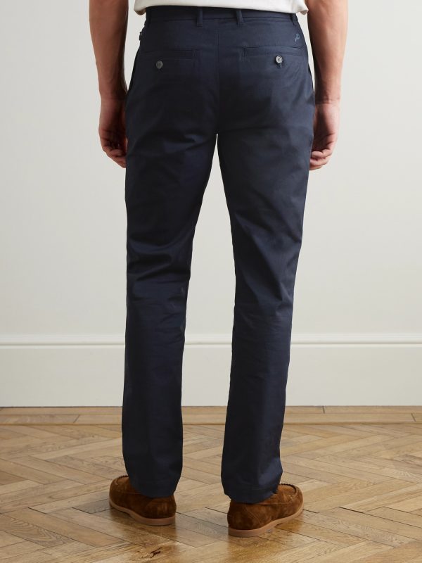 Samuel Slim-Fit Straight-Leg Stretch-Cotton Golf Trousers - BK Samuel Slim-Fit Straight-Leg Stretch-Cotton Golf Trousers - BK