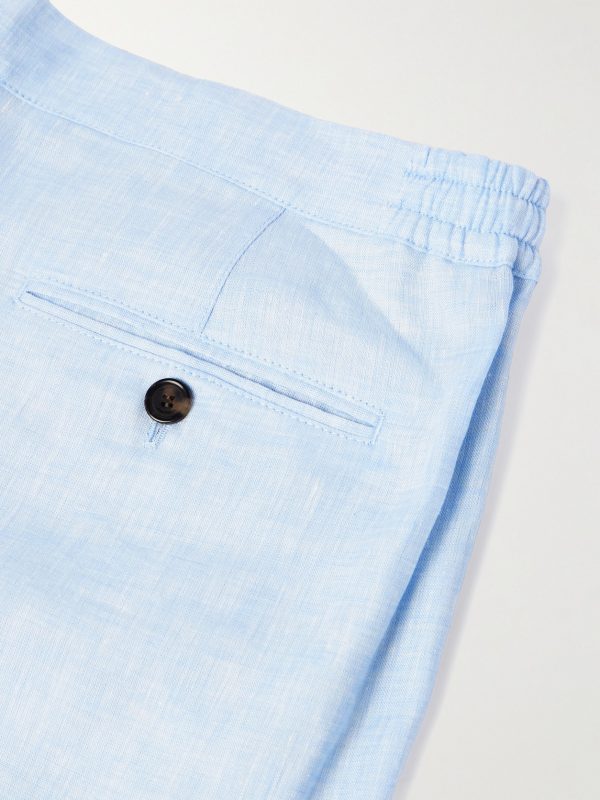 Straight-Leg Linen Shorts - CU Straight-Leg Linen Shorts - CU