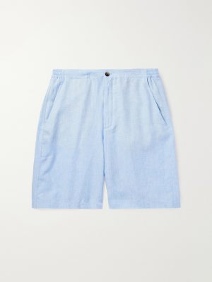 Straight-Leg Linen Shorts Straight-Leg Linen Shorts