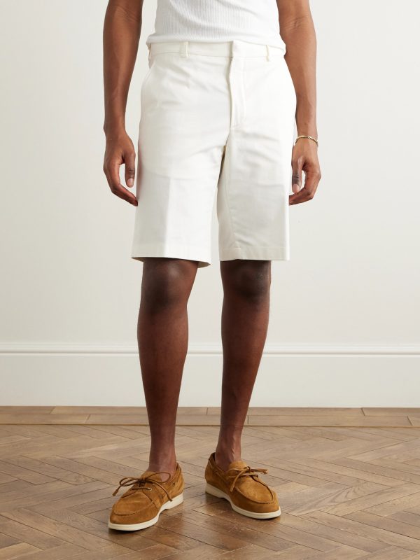 Jarno Straight-Leg Stretch-Cotton Bermuda Shorts - FR Jarno Straight-Leg Stretch-Cotton Bermuda Shorts - FR