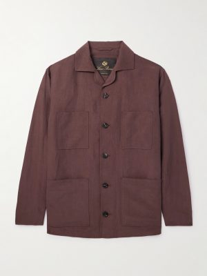 Joele Linen and Silk-Blend Overshirt Joele Linen and Silk-Blend Overshirt