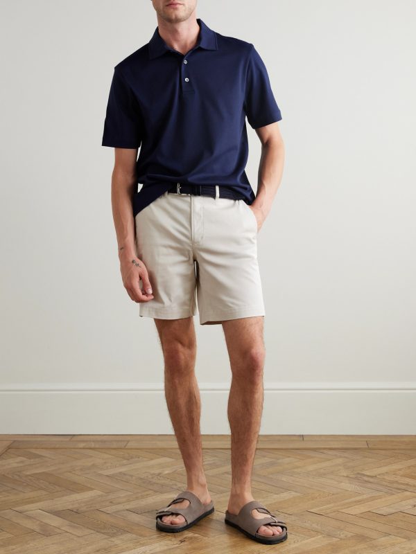 Straight-Leg Stretch Recycled Cotton-Blend Twill Golf Shorts - OU Straight-Leg Stretch Recycled Cotton-Blend Twill Golf Shorts - OU