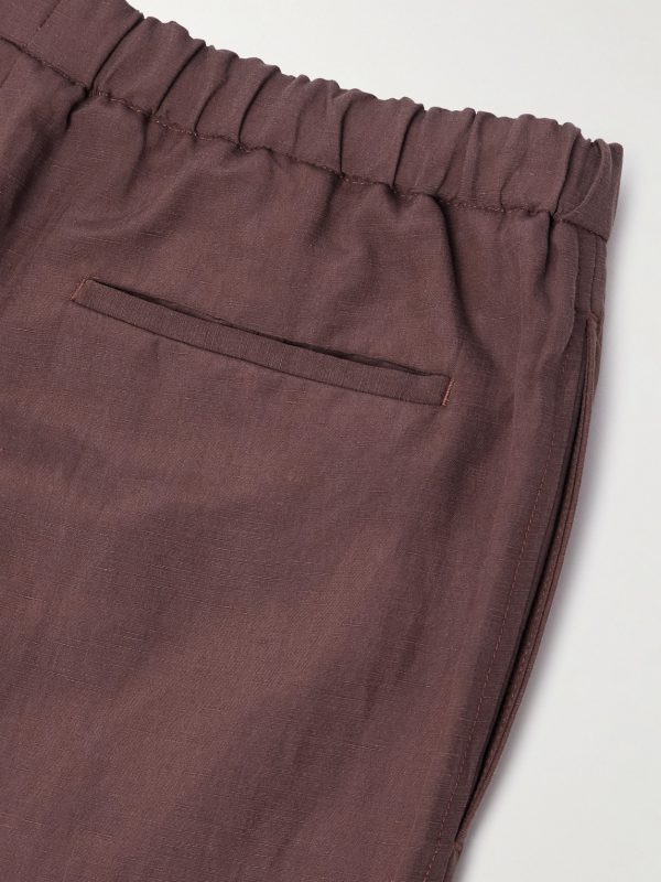 Maryln Straight-Leg Linen and Silk-Blend Trousers - CU Maryln Straight-Leg Linen and Silk-Blend Trousers - CU