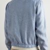 Reversible Linen Bomber Jacket - BK Reversible Linen Bomber Jacket - BK