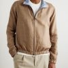 Reversible Linen Bomber Jacket - E2 Reversible Linen Bomber Jacket - E2