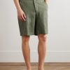 Nolan Straight-Leg Linen Shorts - FR Nolan Straight-Leg Linen Shorts - FR