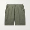 Nolan Straight-Leg Linen Shorts Nolan Straight-Leg Linen Shorts