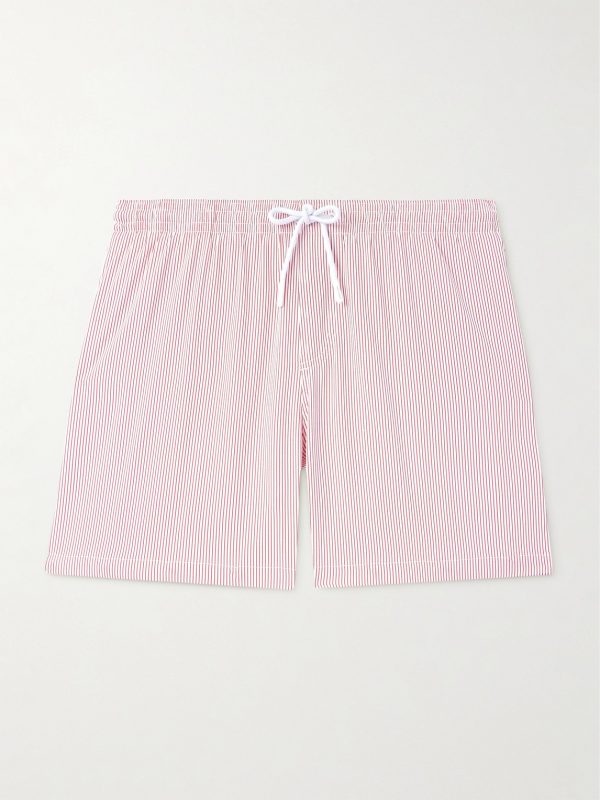Daneu Straight-Leg Mid-Length Striped Swim Shorts Daneu Straight-Leg Mid-Length Striped Swim Shorts