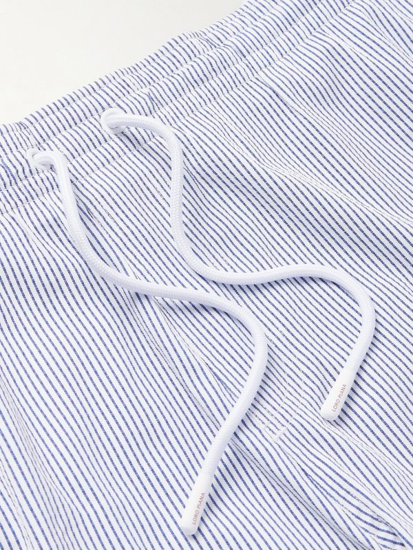 Daneu Straight-Leg Mid-Length Striped Swim Shorts - CU Daneu Straight-Leg Mid-Length Striped Swim Shorts - CU