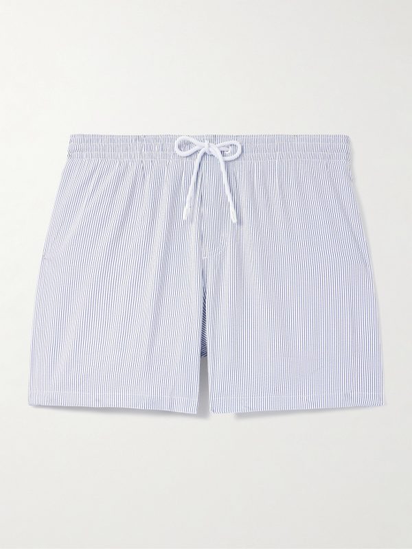 Daneu Straight-Leg Mid-Length Striped Swim Shorts Daneu Straight-Leg Mid-Length Striped Swim Shorts