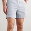 Daneu Straight-Leg Mid-Length Striped Swim Shorts - OU Daneu Straight-Leg Mid-Length Striped Swim Shorts - OU